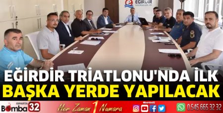 Eğirdir Triatlonu'nda ilk