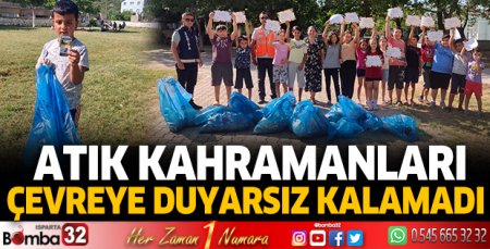 Eğirdir’de atık kahramanları iş başında