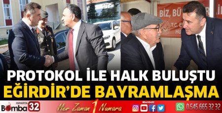 Eğirdir’de bayramlaşma