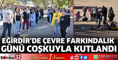 Eğirdir’de çevre farkındalık günü coşkuyla kutlandı