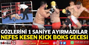 Eğirdir’de nefes kesen Kick Boks gecesi