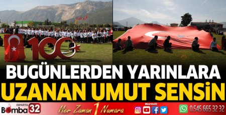 Eğirdir'de 100. Yıl coşkusu