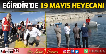 Eğirdir'de 19 Mayıs heyecanı
