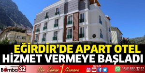 Eğirdir'de apart otel hizmette