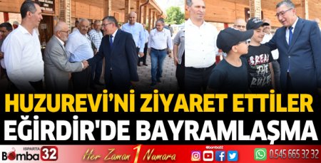Eğirdir'de bayramlaşma