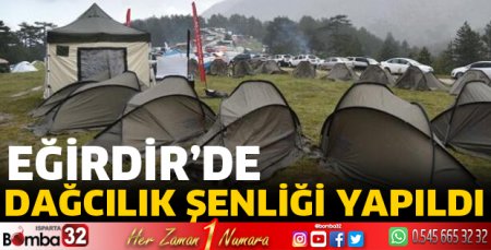 Eğirdir'de Dağcılık Şenliği yapıldı
