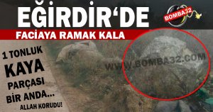 EĞİRDİR'DE FACİA'YA  RAMAK KALA 