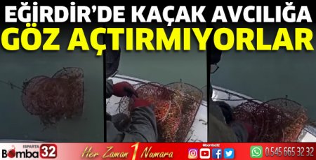 Eğirdir'de kaçak avcılığa göz açtırmıyorlar