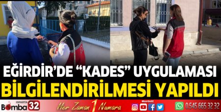 Eğirdir'de KADES uygulaması bilgilendirilmesi yapıldı