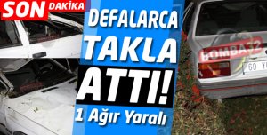 Eğirdir'de Kaza 1 Ağır Yaralı