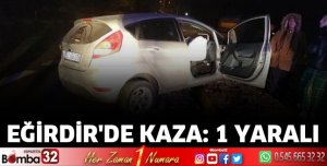 Eğirdir'de kaza 1 yaralı