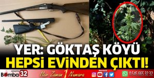 Eğirdir'de kenevir ve ruhsatsız tüfek ele geçirildi