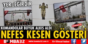 EĞİRDİR'DE KOMANDOLAR GÖSTERİ YAPTI