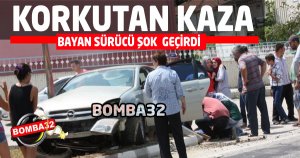 Eğirdir'de Korkutan Kaza