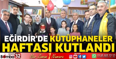 Eğirdir'de Kütüphaneler Haftası kutlandı