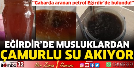Eğirdir'de musluklardan çamurlu su akıyor