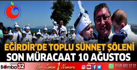Eğirdir'de sünnet şöleni