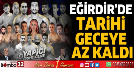 Eğirdir'de tarihi geceye az kaldı
