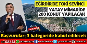 EĞİRDİR'DE TOKİ SEVİNCİ
