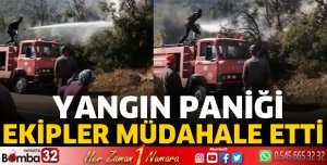 Eğirdir'de Yangın Korkuttu