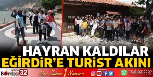 Eğirdir'e turist akını