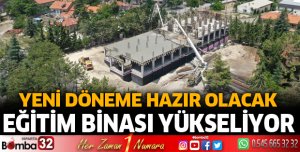 Eğitim binası yükseliyor