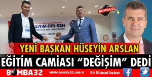 EĞİTİM BİR SEN BAŞKANA HÜSEYİN ARSLAN OLDU