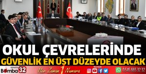 Eğitim Güvenlik Toplantısı Yapıldı