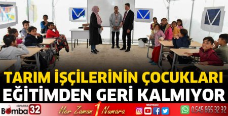 Eğitimden geri kalmıyorlar