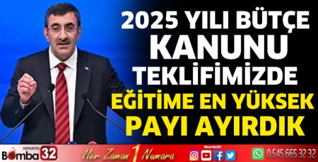 Eğitime en yüksek payı ayırdık
