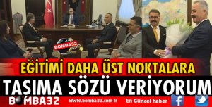 EĞİTİMİ DAHA ÜST NOKTALARA TAŞIMA SÖZÜ VERİYORUM