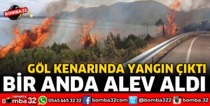EĞRİDİR BARLA YOLUNDA YANGIN