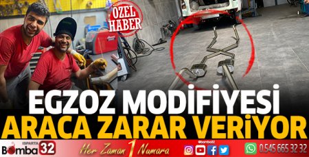 Egzoz modifiyesi araca zarar veriyor