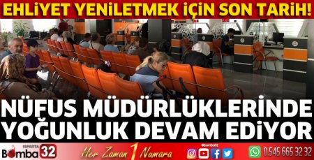 Ehliyet yeniletmeyenler için son tarih
