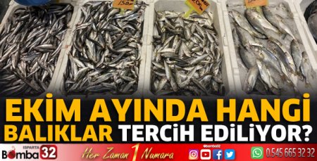 Ekim ayında hangi balıklar tercih ediliyor?