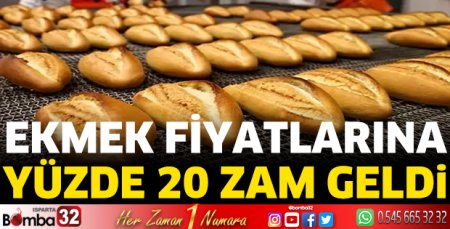 Ekmeğe zam geldi 