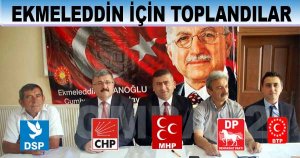 EKMELEDDİN İÇİN TOPLANDILAR