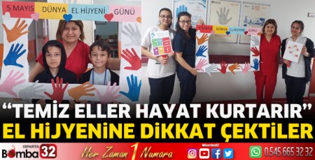 El hijyenine dikkat çektiler