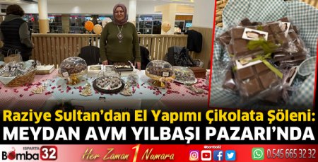 El yapımı çikolatalar Meydan AVM Yılbaşı Pazarı’nda
