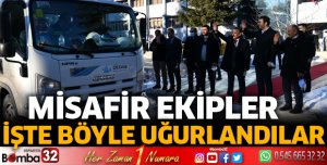 Elektrik arızalarına müdahale eden misafir ekipler uğurlandı