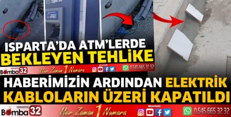 Elektrik kabloların üzeri kapatıldı  
