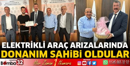 Elektrikli araç arızlarında donanım sahibi oldular