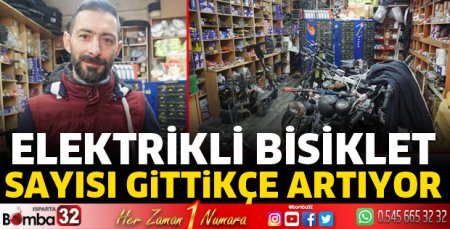Elektrikli bisiklet sayısı gittikçe artıyor