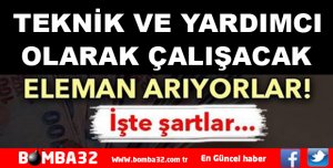 ELEMAN ARANIYOR