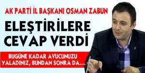 ELEŞTİRİLERE CEVAP