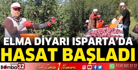 Elma diyarı Isparta’da hasat başladı
