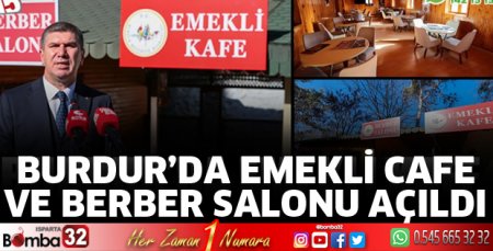 Emekli Cafe ve berber salonu açıldı