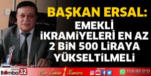 Emekli ikramiyeleri en az 2 Bin 500 liraya yükseltilmelidir