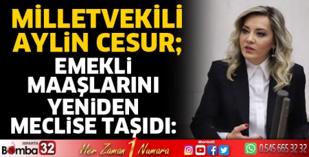 Emekli maaşlarını meclise taşıdı