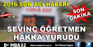 EMEKLİ ÖĞRETMEN SEVİNÇ ÜÇTOP HAKKA YÜRÜDÜ